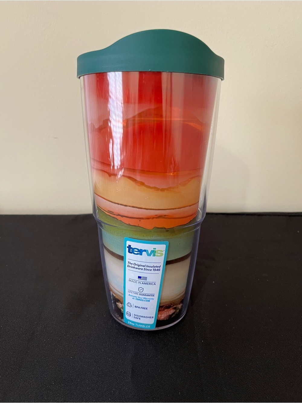 tervis Multicolor Layered Tumbler with Teal Lid